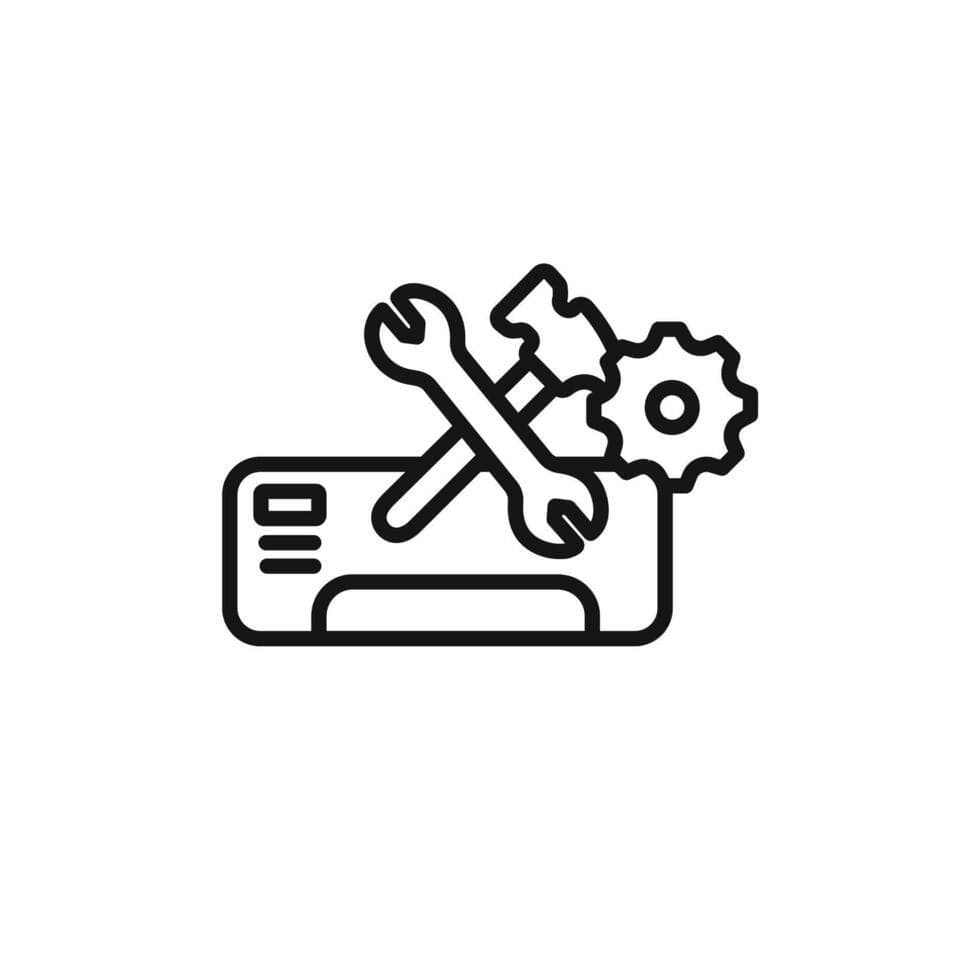 HVAC repair and maintenance icon